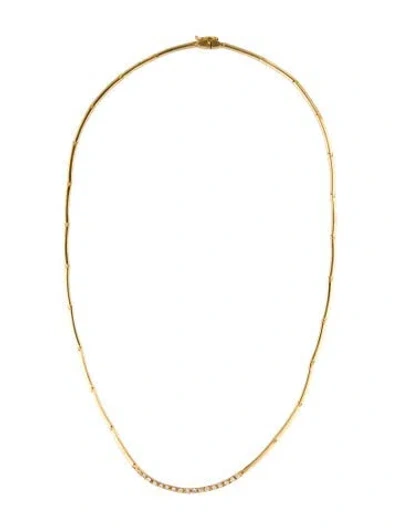 Pre-owned Necklace 14k Diamond Link , 18" In Multi