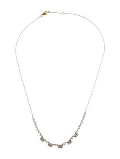 Pre-owned Necklace 14k Diamond , 17.25" In Multi