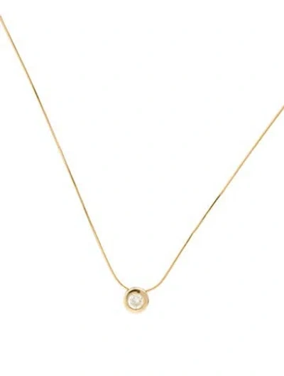 Pre-owned Necklace 14k Diamond Pendant , 15" In Multi
