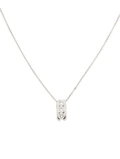 Pre-owned Necklace 14k Diamond Pendant , 15.5" In Multi