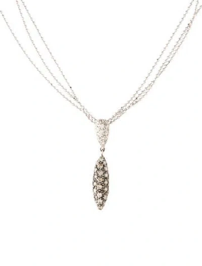 Pre-owned Necklace 14k Diamond Pendant , 16" In Multi