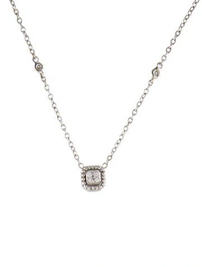 Pre-owned Necklace 14k Diamond Pendant , 16" In Multi