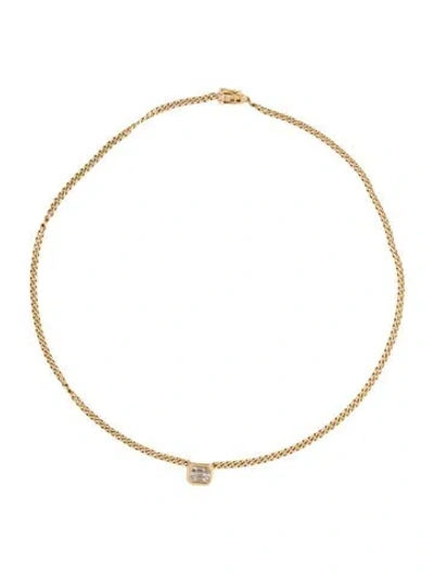 Pre-owned Necklace 14k Diamond Pendant , 16" In Multi