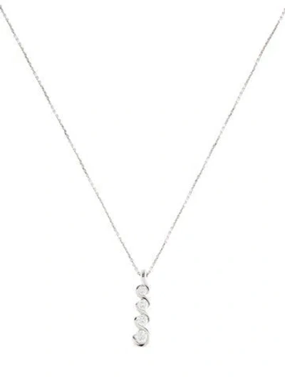 Pre-owned Necklace 14k Diamond Pendant , 16" In Multi