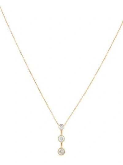 Pre-owned Necklace 14k Diamond Pendant , 16" In Multi