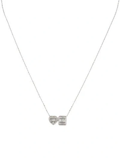 Pre-owned Necklace 14k Diamond Pendant , 16" In Multi