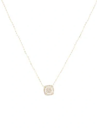 Pre-owned Necklace 14k Diamond Pendant , 16" In Multi