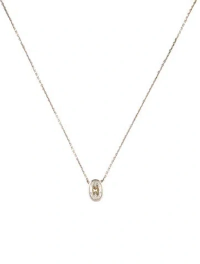 Pre-owned Necklace 14k Diamond Pendant , 16" In Multi