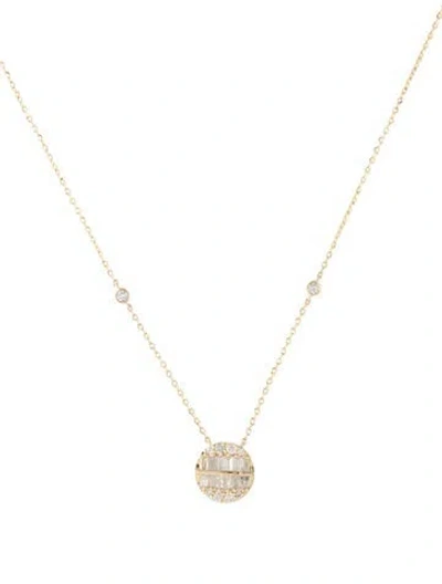 Pre-owned Necklace 14k Diamond Pendant , 16" In Multi