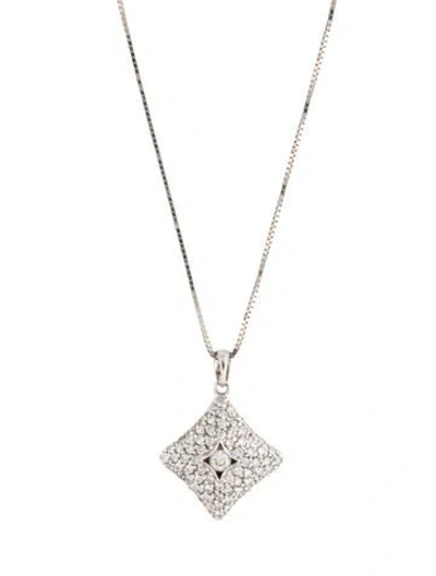 Pre-owned Necklace 14k Diamond Pendant , 16" In Multi
