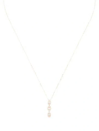 Pre-owned Necklace 14k Diamond Pendant , 16.25" In Multi