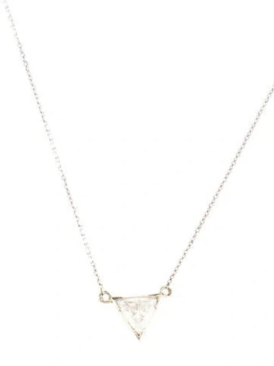 Pre-owned Necklace 14k Diamond Pendant , 16.5" In Multi