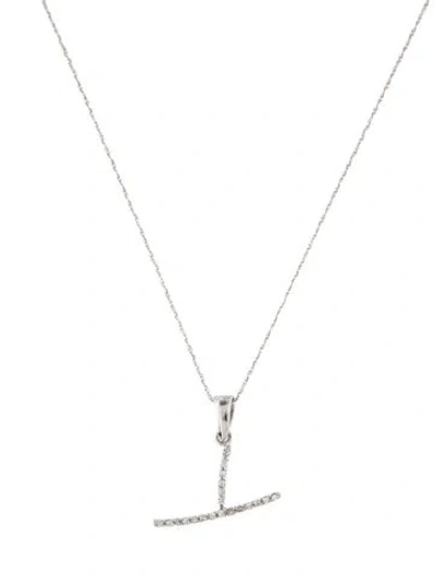 Pre-owned Necklace 14k Diamond Pendant , 16.75" In Multi
