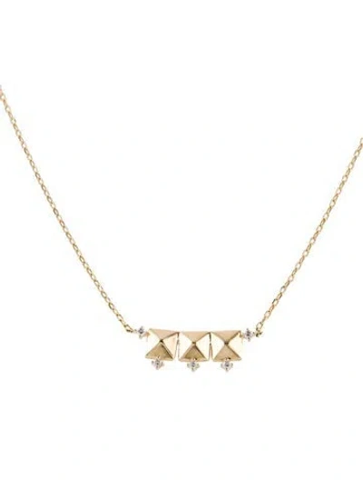 Pre-owned Necklace 14k Diamond Pendant , 17" In Multi