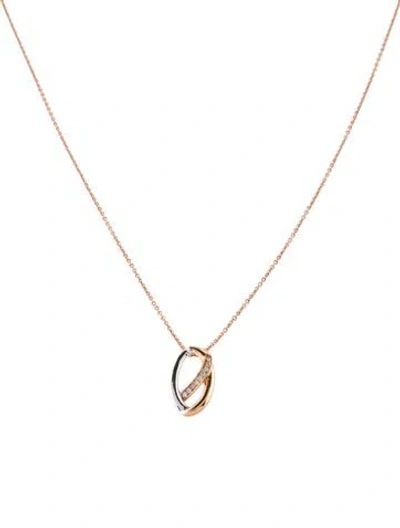 Pre-owned Necklace 14k Diamond Pendant , 17" In Multi