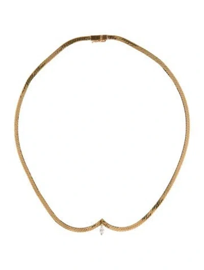 Pre-owned Necklace 14k Diamond Pendant , 17.25" In Multi