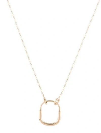 Pre-owned Necklace 14k Diamond Pendant , 17.75" In Multi