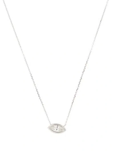 Pre-owned Necklace 14k Diamond Pendant , 17.75" In Multi