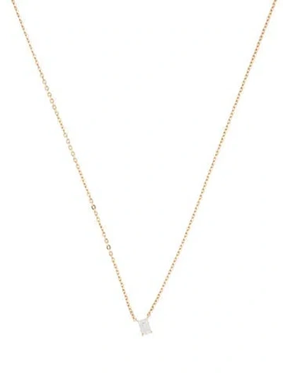 Pre-owned Necklace 14k Diamond Pendant , 17.75" In Multi
