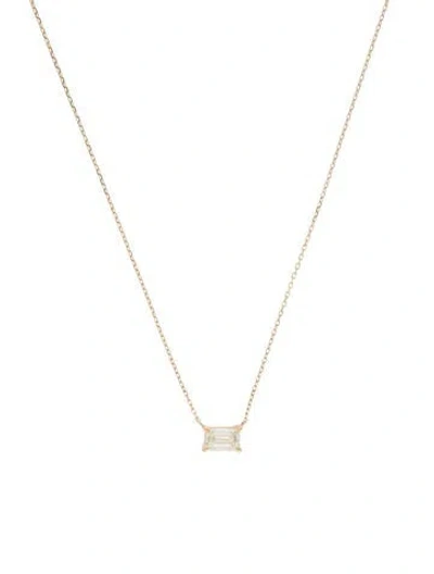 Pre-owned Necklace 14k Diamond Pendant , 17.75" In Multi