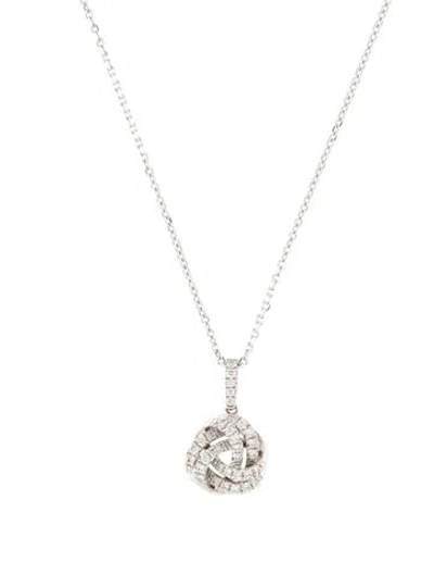 Pre-owned Necklace 14k Diamond Pendant , 17.75" In Multi