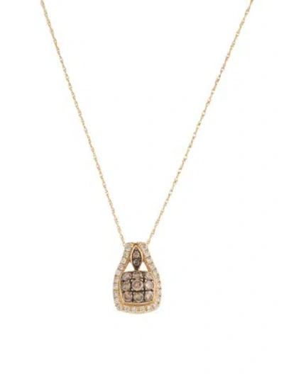 Pre-owned Necklace 14k Diamond Pendant , 18" In Multi
