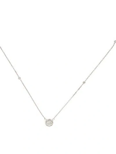 Pre-owned Necklace 14k Diamond Pendant , 18" In Multi