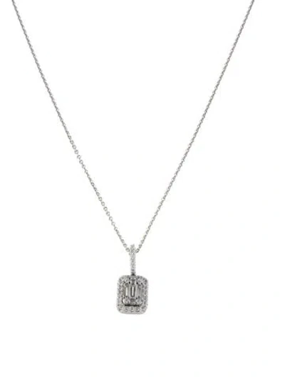 Pre-owned Necklace 14k Diamond Pendant , 18" In Multi