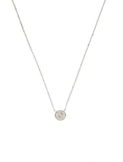Pre-owned Necklace 14k Diamond Pendant , 18" In Multi