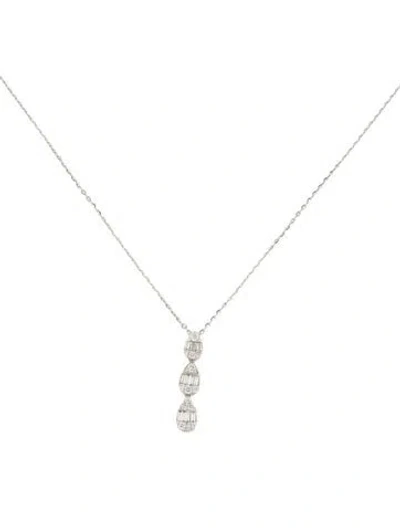 Pre-owned Necklace 14k Diamond Pendant , 18" In Multi