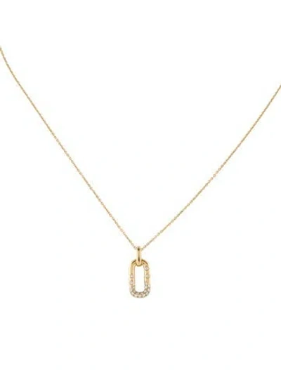 Pre-owned Necklace 14k Diamond Pendant , 18" In Multi
