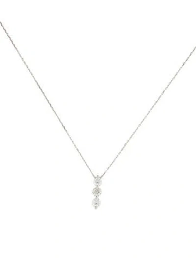 Pre-owned Necklace 14k Diamond Pendant , 18" In Multi