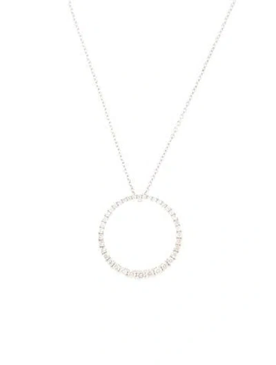 Pre-owned Necklace 14k Diamond Pendant , 18" In Multi