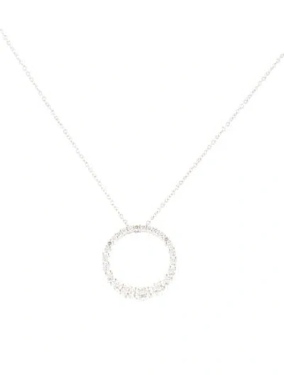 Pre-owned Necklace 14k Diamond Pendant , 18" In Multi