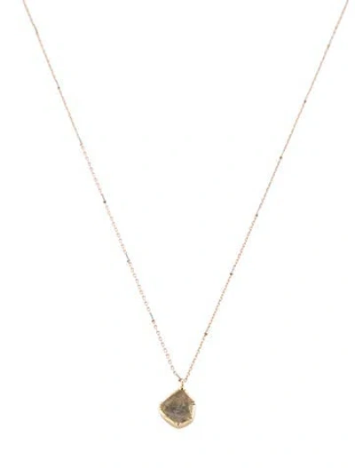 Pre-owned Necklace 14k Diamond Pendant , 18" In Multi