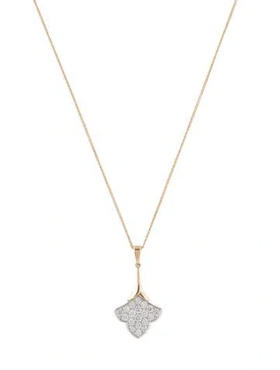 Pre-owned Necklace 14k Diamond Pendant , 18" In Multi
