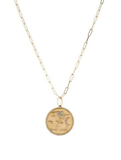 Pre-owned Necklace 14k Diamond Pendant , 18" In Multi