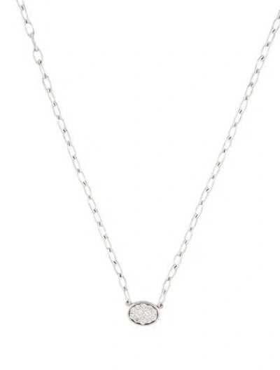 Pre-owned Necklace 14k Diamond Pendant , 18" In Multi