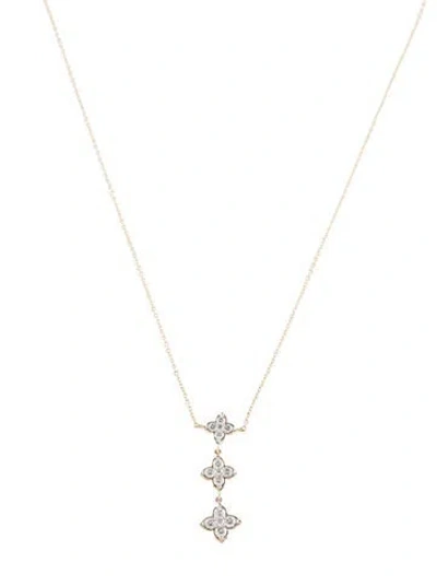 Pre-owned Necklace 14k Diamond Pendant , 18" In Multi