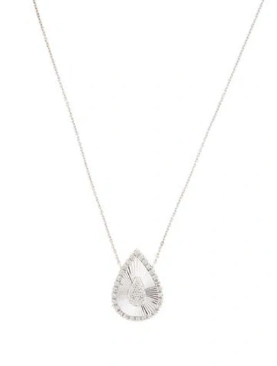 Pre-owned Necklace 14k Diamond Pendant , 18" In Multi
