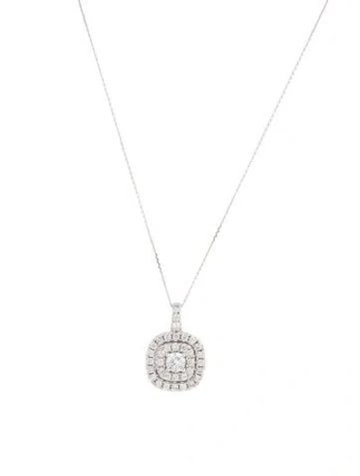 Pre-owned Necklace 14k Diamond Pendant , 18" In Multi