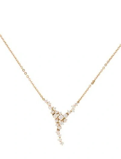 Pre-owned Necklace 14k Diamond Pendant , 18" In Multi