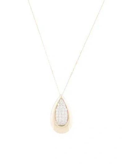 Pre-owned Necklace 14k Diamond Pendant , 18" In Multi