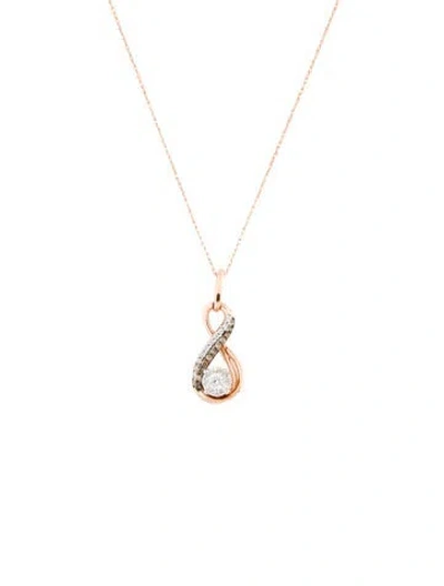 Pre-owned Necklace 14k Diamond Pendant , 18" In Multi