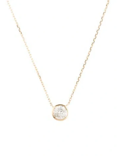 Pre-owned Necklace 14k Diamond Pendant , 18" In Multi