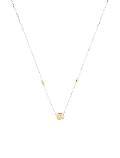 Pre-owned Necklace 14k Diamond Pendant , 18" In Multi