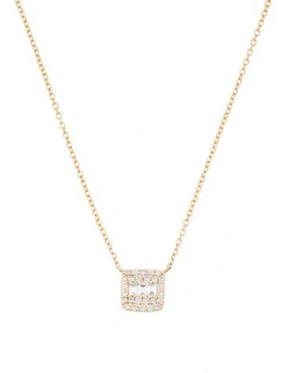 Pre-owned Necklace 14k Diamond Pendant , 18.25" In Multi