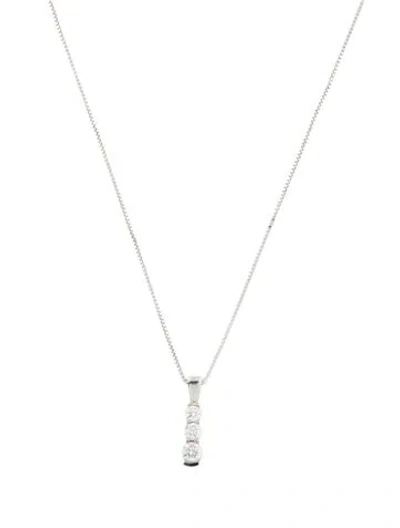 Pre-owned Necklace 14k Diamond Pendant , 18.25" In Multi