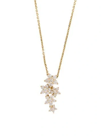 Pre-owned Necklace 14k Diamond Pendant , 18.25" In Multi