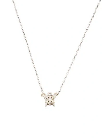 Pre-owned Necklace 14k Diamond Pendant , 18.75" In Multi